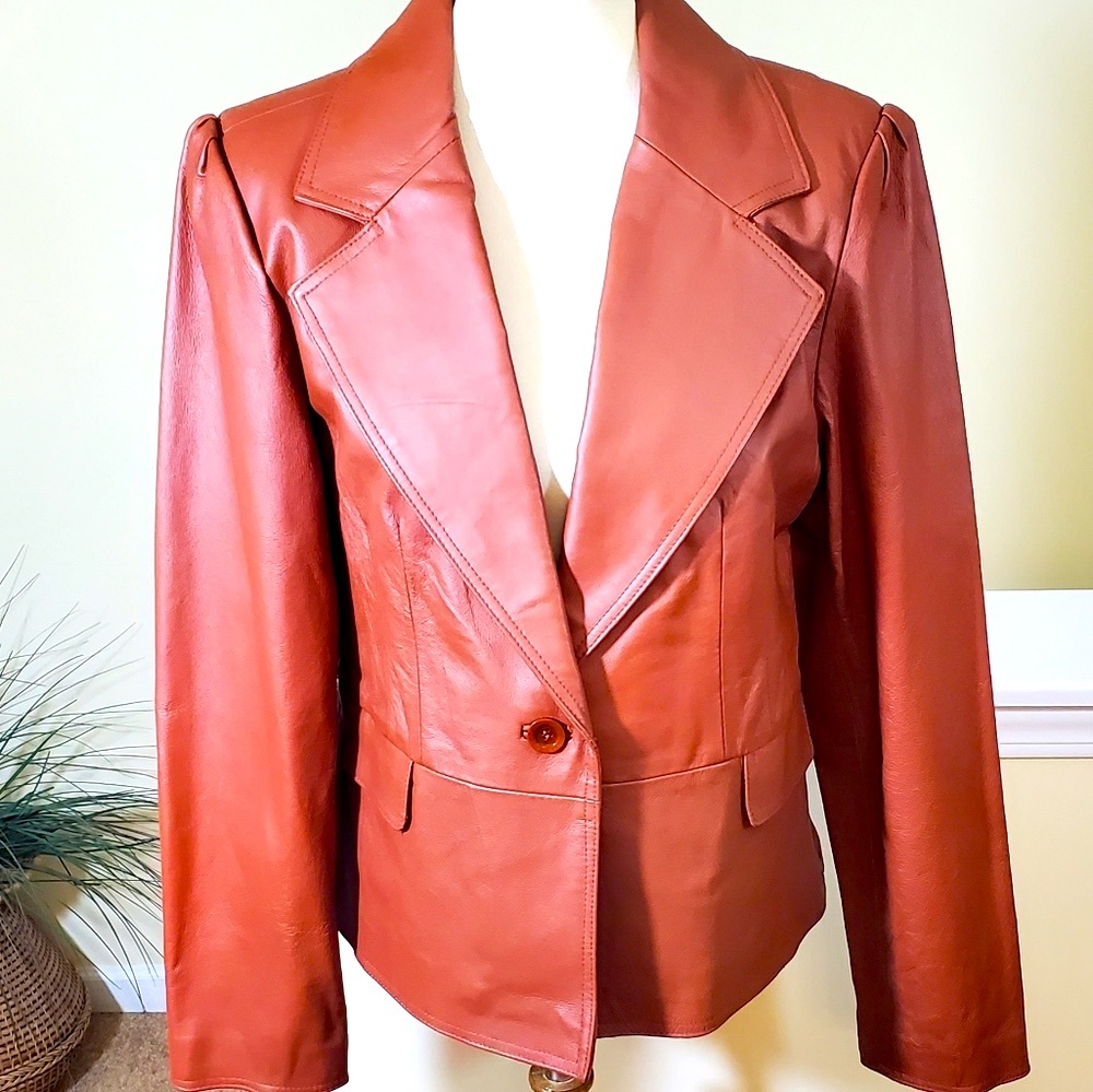 Kim Rogers Leather Blazer - Picture 3 of 8